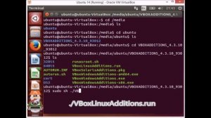 Installing VirtualBox Guest Additions in Ubuntu 64bit VM