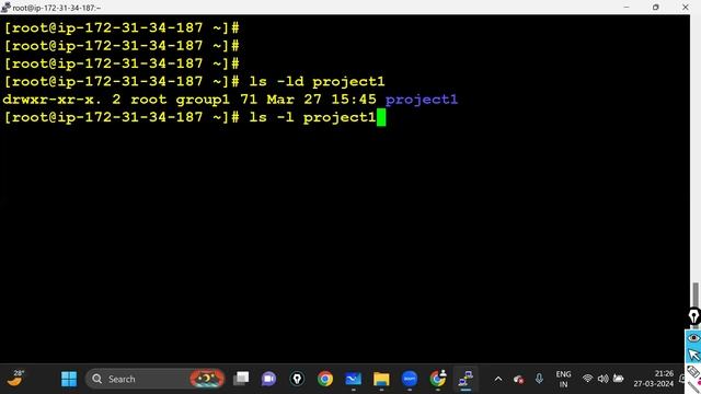 Real Time Linux for DevOps | chgrp & chown explanation in Telugu by Leading Corporate Trainer Mr.KK