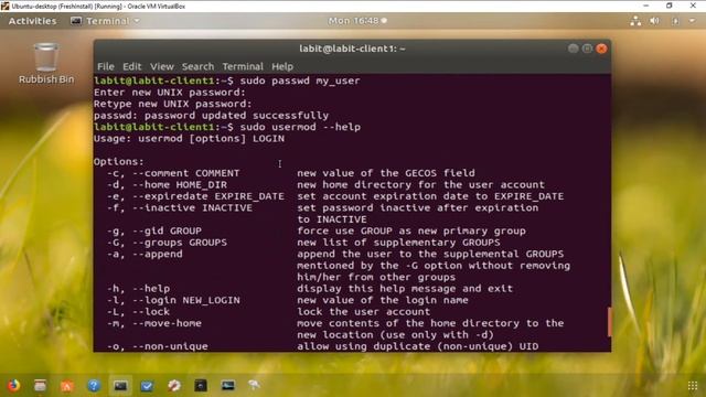 modify user details in linux