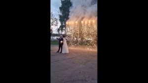 Огнепад и бенгальские огни | Фейерверки на свадьбу СПб