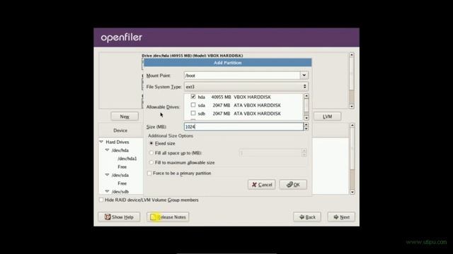 Network-attached storage (NAS): Openfiler Installation Opensource Software powerful and free