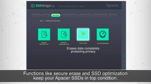 Apacer SSDWidget 2.0: Intelligent monitoring and maintaining software 智慧儲存解決方案