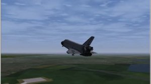 FlightGear 3.5.0 SpaceShuttle KTTS Landing