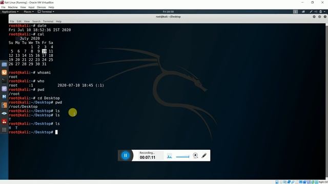 Kali Linux Basic Commands In Telugu | 10 Kali Linux Commands | Telugu Hacker 404
