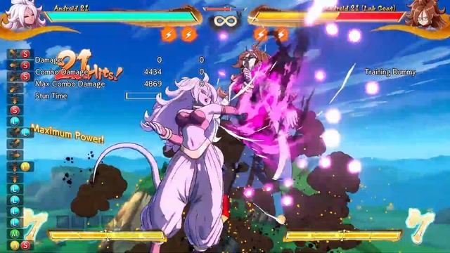 NEW Android 21 links and combos | DBFZ v1.32 | Dragon Ball FighterZ