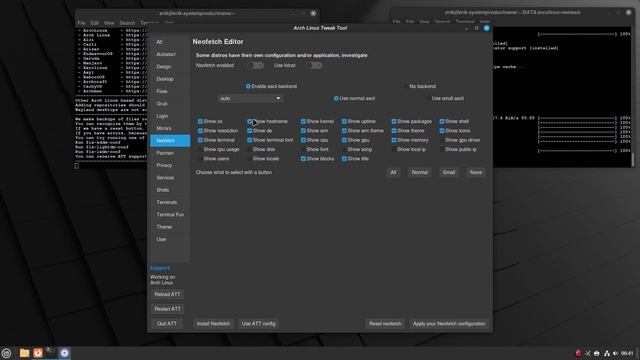 ArcoLinux : 3368 CARLI - Ricing Carli to become a Linux Mint Cinnamon release 3/3 - neofetch