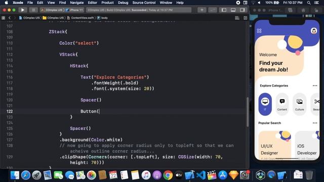 SwiftUI Complex UI Tutorials - Custom Inline Curves And Custom Shapes In SwiftUI - SwiftUI Tutorial