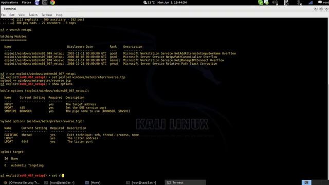 Kali Linux - Exploit Win XP