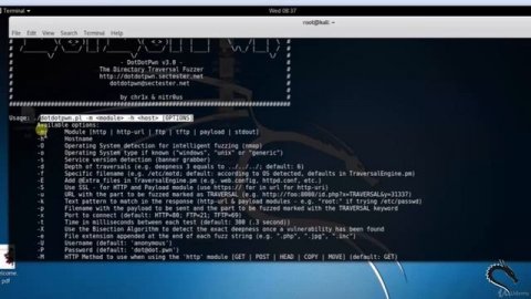 Dotdotpwn Information gathering tool Kali Linux - Ethical Hacking course
