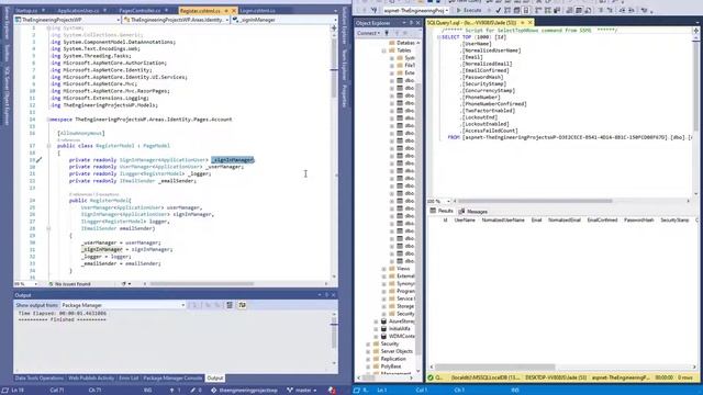 ✔️ Understand Identity Table Structure and Query Structure in ASPNET Core TEP Project