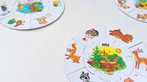 Развивающие пазлы Кто где живет для малышей