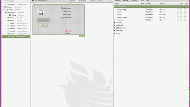 Linux Gtk Glade Programming Part 5 - Adding Toggle and Spin Buttons