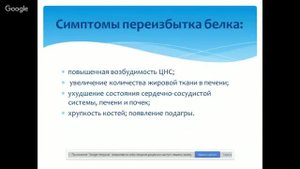 Симптомы переизбытка белка