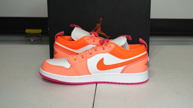 THE JORDAN LOW ORANGE/PINK "UTILITY" (GS) IS SUPER SWEET (WHERE TO BUY)!!! смотреть онлайн