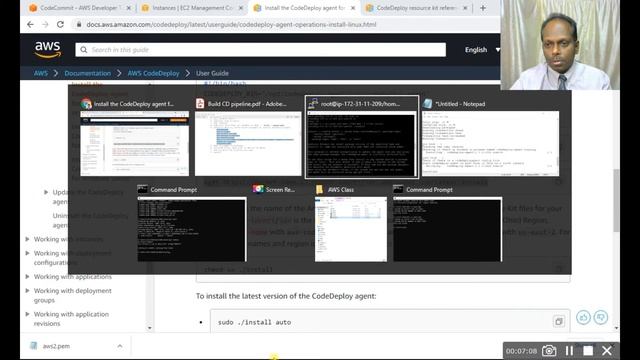 AWS - CI-CD - Part B - EC2 Code Deploy Agent - Anand K смотреть онлайн