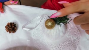 Мастер-класс Пушистый елочный шар от Alexgrim Studio