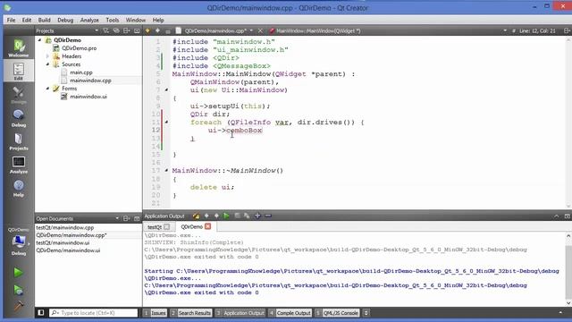 Qt Tutorials For Beginners - QDir