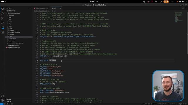 BookStack Theme System using a linuxserver.io Container Setup