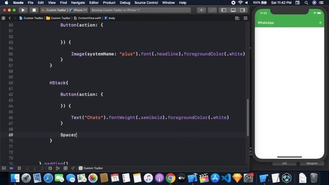App Bar Using SwiftUI - Custom Tabbed View Using SwiftUI - SwiftUI Tutorial