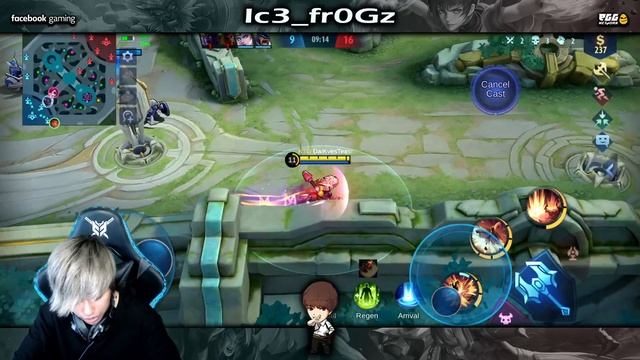 ic3 frogz ប្រើល្បិចជា១ LuNa យុទ្ធិសាស្រ្តដើម្បីឈ្នះ | Mobile Legends Khmer