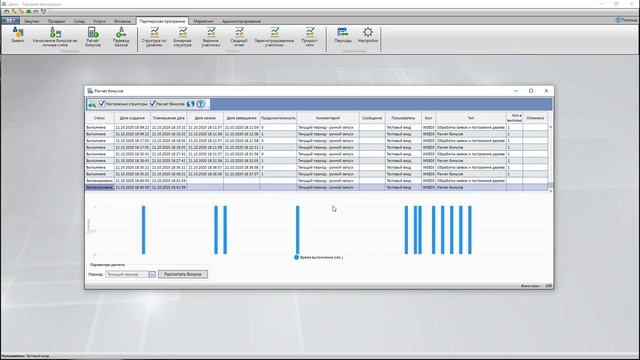 Расчет бонусов по маркетингу в системе OKsoft