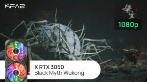 KFA2 X GeForce RTX 3050 Black | Black Myth: Wukong | 1080p (Full HD) разрешение