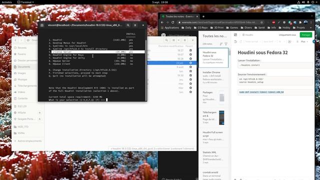 Linux & 3D : Installer Houdini 18 sur Fedora 32