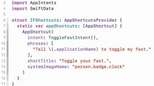 Support Shortcuts & Siri with AppIntents