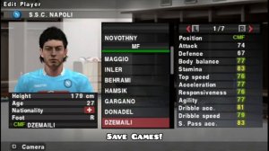 PES 2014 S.S.C. NAPOLI All Team Players (Serie A) Pro Evolution Soccer PS2 ⚽️
