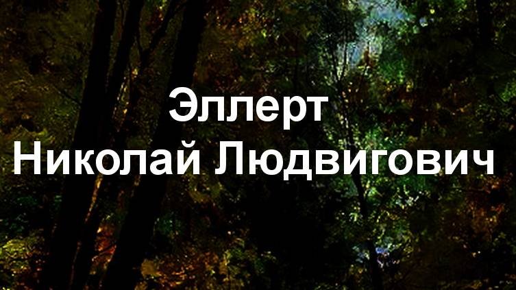 Эллерт Николай Людвигович биография работы