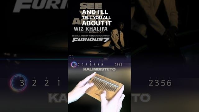 How to play "See You Again" (Wiz Khalifa feat Charlie Puth) #kalimba tutorial #seeyouagain #furious7