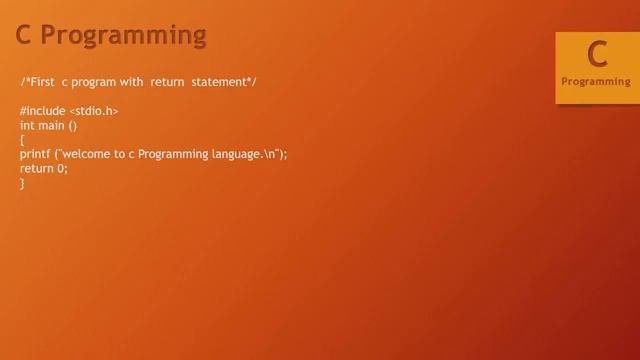 Simple C program introduction in Ubuntu -Linux