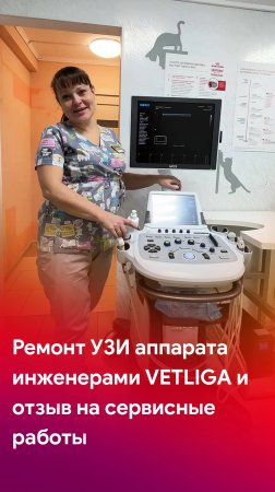 Ремонт УЗИ аппарата инженерами VETLIGA и отзыв на сервисные работы