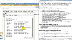 3.2.2.4 Packet Tracer - Configuring Trunks