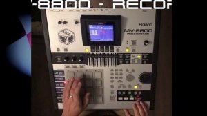 Roland MV-8800_ Pressing Record and making a pattern in one go - 2Step Garage