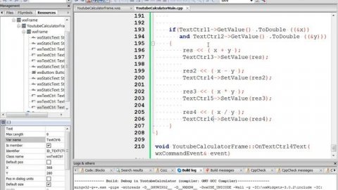 C++ Tutorial - Using wxWidgets, Codeblocks, & C++ to write a calculator with GUI Part 3
