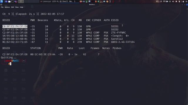 WiFi Hacking Using Kali Linux -Airmon-ng, Airodump-ng, Aireplay-ng