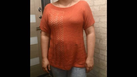 Кофточка сеточкой. Обзор.