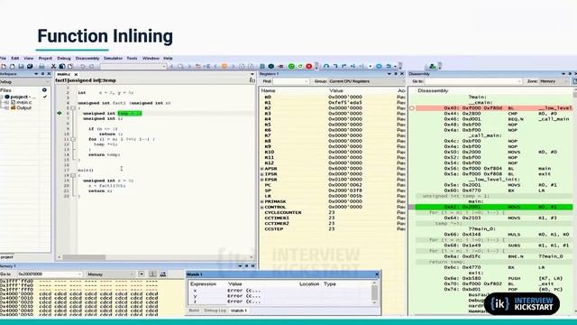 Optimising Embedded C: Function Inlining | Code Optimization