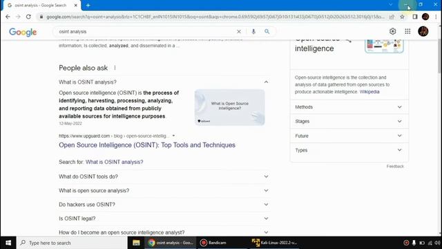 OSINT Analysis in Kali Linux | open source intelligence analyst | The AB