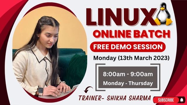 Linux Online Batch| Online Training| Free Demo Session |👉 Enroll Now| Trainer Shikha Sharma #online