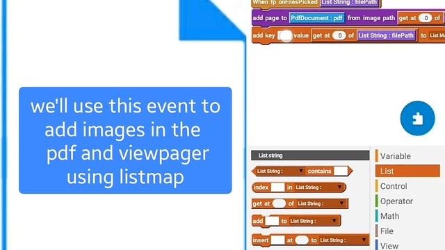 Create PDF Files Using Images From Viewpager In Sketchware Pro