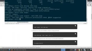 Learn by Search:  Create swap  space in Linux  use swap file