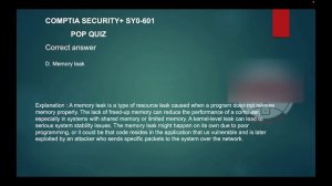 CompTIA Security+ SY0 601 PopQuiz part 8