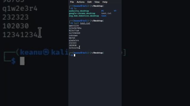 Linux Tutorial | Tail Command | How to use tail command in kali linux #kalilinux #tailcommand