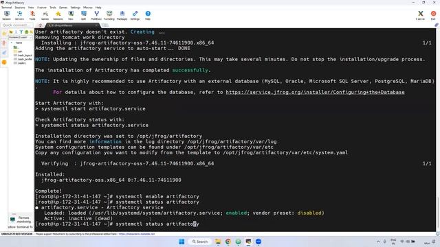 Installation of  Jfrog Artifactory in Linux - TechWorld with Murali - Moole Muralidhara Reddy