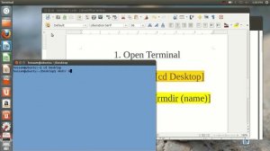Ubuntu Tutorial (8) : How to remove a created folder on Desktop.