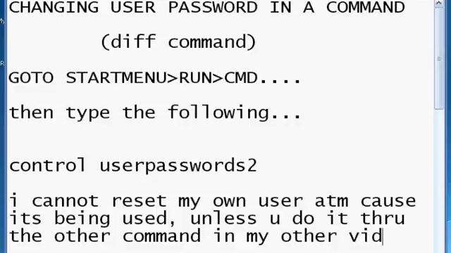 XP USER COMMAND .....DIFF CODE........- LIL_MO3
