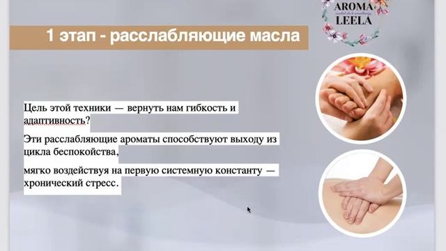 Целительный массаж с эфирными маслами AromaTouch® Открытая встреча клуба AromaLeelaClub 22.08.2024