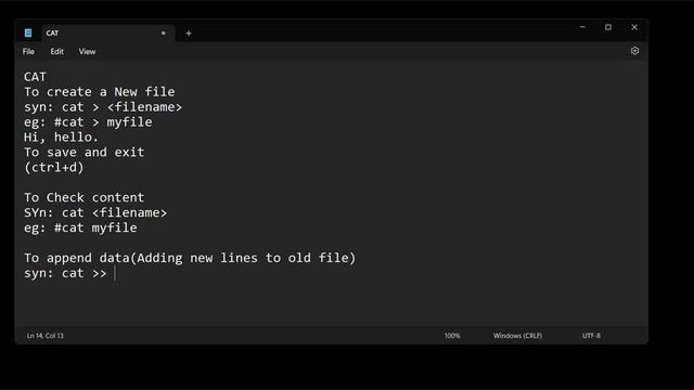 Basis commands Part2|Creating files using CAT  By SriMady Tech World #linuxbasics #networking #linu